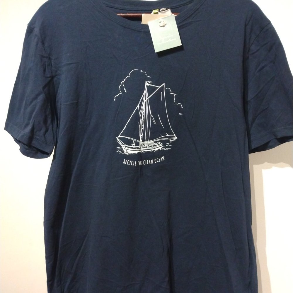 RAGWEAR VEGAN T-SHIRT NAVY SIZE M
